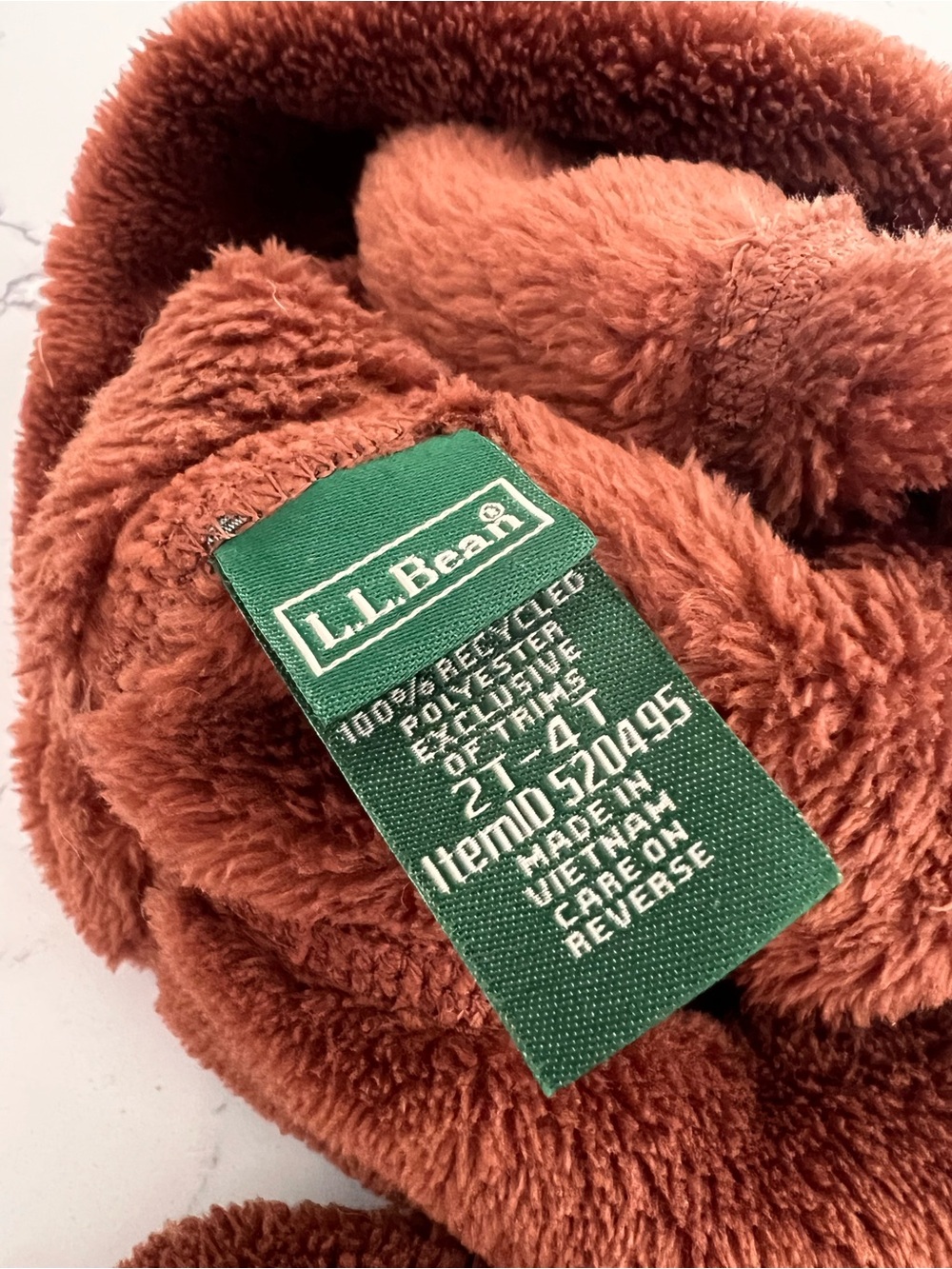 L.L. Bean Toddler Hi Pile Hat and Mitten Set - Picture 3 of 3